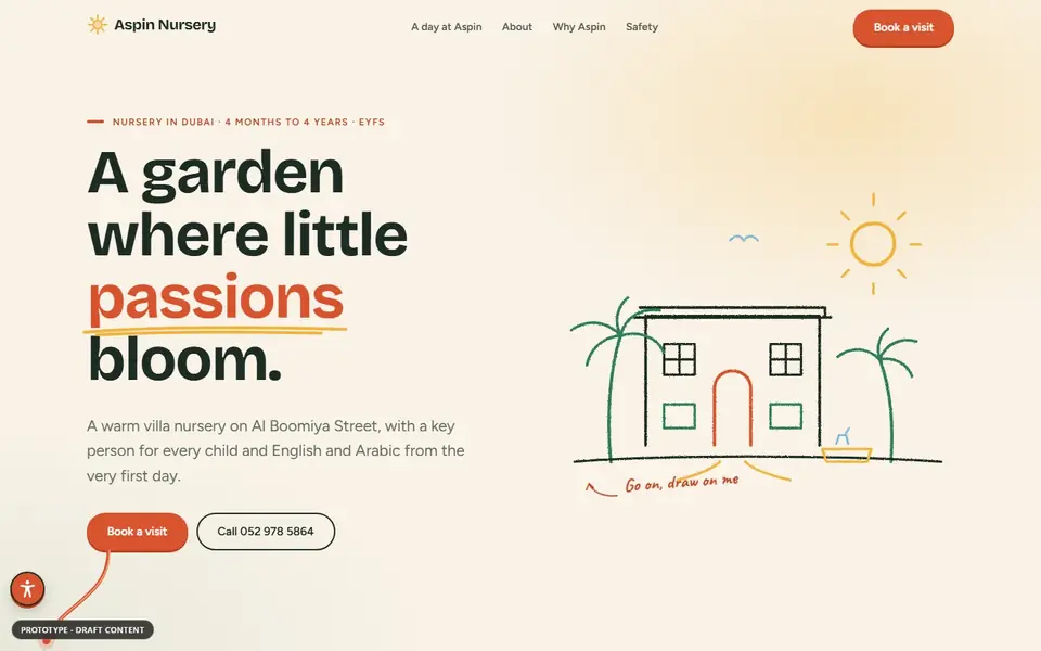 Aspin Nursery, home page