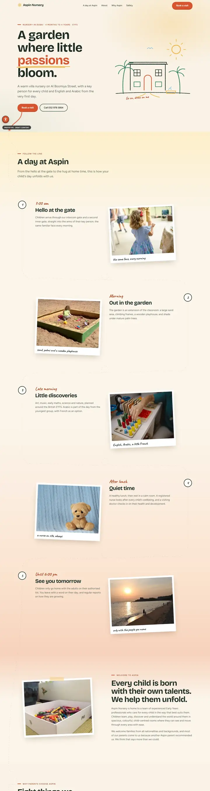 Aspin Nursery, home page